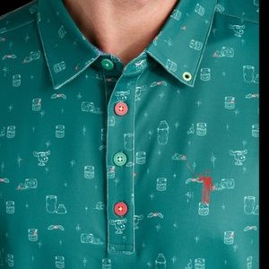 NWT WILLIAM MURRAY off the nog polo golf shirt xl